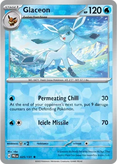 Glaceon Master Ball Holo 25